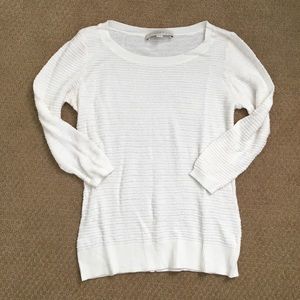 White light LOFT sweater